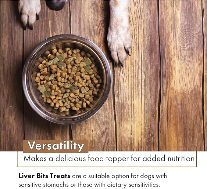Freeze Dried Premium Training Treats for Dogs, All Natural Pure Beef Liver, Low Calorie, No Additives or Preservatives, Made in USA, 60 Count (16 Oz)