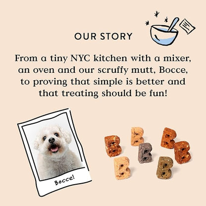 Bocce's Bakery Mud Pie Oh My Training Treats for Dogs,Wheat-Free Dog Treats,Made with Real Ingredients,Baked in The USA,All-Natural&Low Calorie Training Bites,PB,Carob,&Vanilla Recipe,6 oz,(Pack of 2)