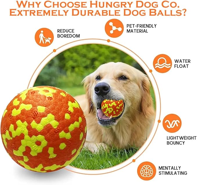 Hungry Dog Co.- Premium Inflatable Dog Collar and Durable Dog Ball - Helps in Pet Recovery - Comfortable and Safe for Your Pet – Soft E-Collar – Blue, Small (5”- 8” Neck)