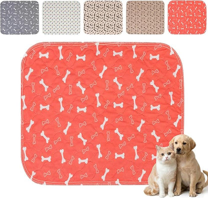 Puppy Pads with Pheromones,Forever Pad,Washable Pee Pads for Dogs,Reusable Pee Pads for Dogs,Waterproof and Leak-Proof,Non-Slip Base Training Pads Suitable for Home and Dog Crates(Red,XL)