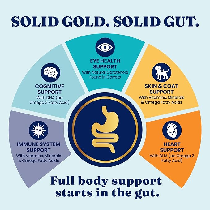 Solid Gold Lamb Dog Food Dry for Adult & Senior Dogs– High Protein Healthy Dog Kibble for Medium & Large Breeds – Whole Grain, Omega 3 & Probiotics for Gut Health & Digestion – Nutrientboost™ –3.75LB