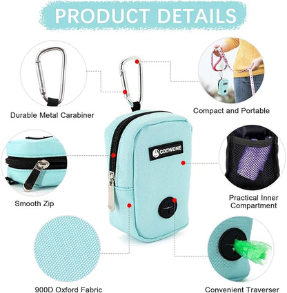 Dog Treat Pouch Dog Poop Bag Holder For Leashes, Pets Snack Container With Inner Mesh Bag, Puppy Supplies Perfect For Training And Walking - Hands Free Dog Waste Bag Dispenser -Dog Travel Accessories