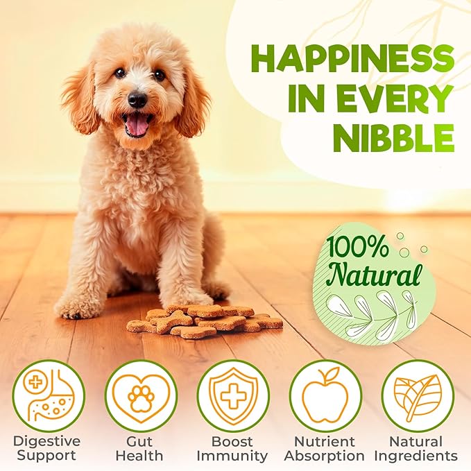 ZENO Probiotics for Dogs Chews - 150 pcs - Digestive & Gut Health Support - Probiotic Chews for Dogs with Enzymes & Natural Ingredients - Duck Flavor