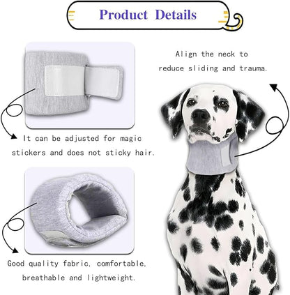 Cat Cone Collar for Pet with Spinal IVDD Issues After Surgery Recovery, Adjustable Cat Neck Brace Elizabethan Collar, Neck Cervical Cone to Stop Licking for Small Medium Dog Puppy Kitten (Grey, XS)