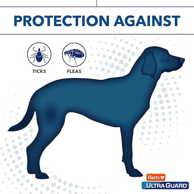 Hartz UltraGuard Flea & Tick Collar for Dogs and Puppies - 26" Neck, 7 Month Protection (Pack of 2)