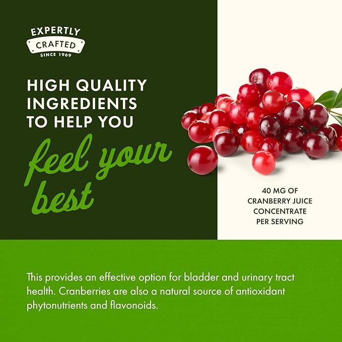 Swanson Cranberry 20:1 Juice Concentrate Urinary Tract and Kidney Health Supplement for Women and Adults Seeking Bladder Support with Vitamins C & E (180 Softgels, 4 Pack)