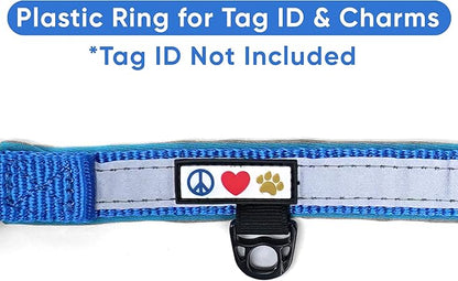 Pawtitas Lumberjack Padded Martingale Collar for Dogs | Soft Neoprene Dog Collar for Your pet's Comfort Made with Reflective Band for Maximum Visibility | Fits Small and Large Pets - XS Blue