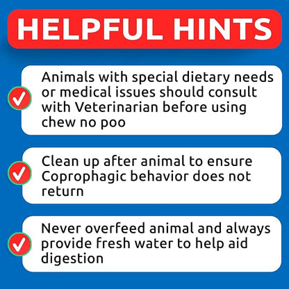 No Poo Chews for Dogs - Coprophagia & Stool Eating Deterrent with Probiotics, Digestive Enzymes & Breath Aid Support - Stop Dog Poop Eating - Made in USA