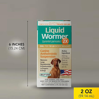 Durvet 2X Liquid Wormer, 2-Ounce