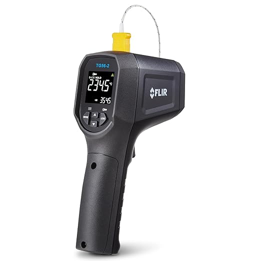 FLIR TG56-2 Infrared Spot Thermometer with Digital Readout: for Non-Contact Temperature Measurements up to 2,372 Degrees F