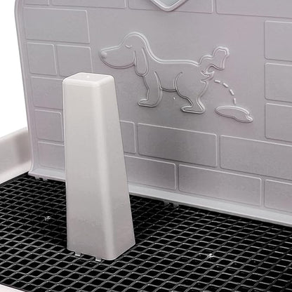 Generic Dog Toilet Pad, Dog Potty Tray with Simulated Wall for Small Dogs and Puppies Under 15 Pounds, Black