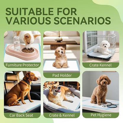 IMMCUTE 100 Count Premium Puppy Pads, 22"x23" Dog Pee Pads – Ultra-Soft Heat-Sealed, 6-Layer Leak-Proof & Super Absorbent Potty Training Pads for Dogs, Cats, Pets | Crate Training & Indoor Use, Blue