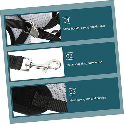 COLLBATH Small Dog Harness and Leash Set Style Tactical Harness Pet Vest Leash Kit