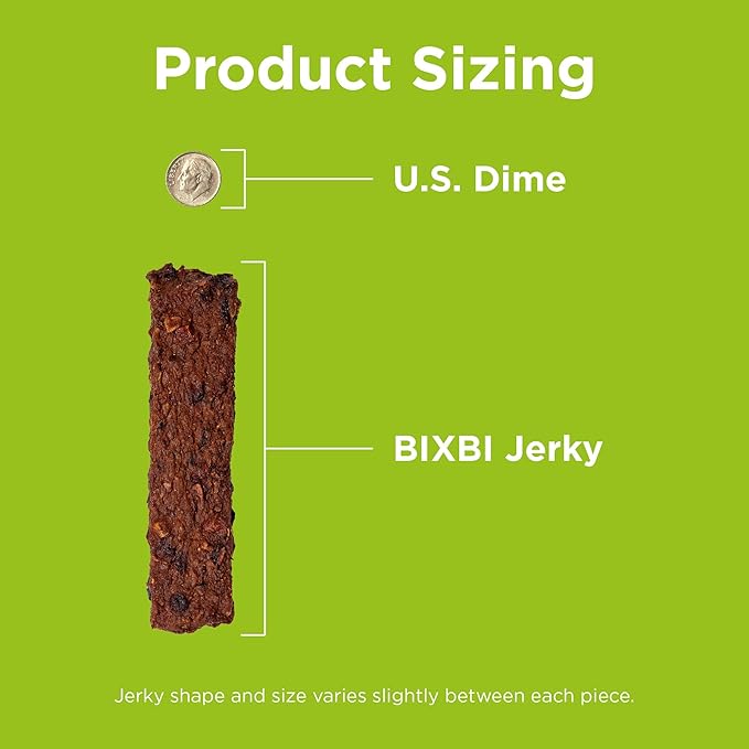 BIXBI Skin & Coat Support Chicken Jerky Dog Treats, 12 oz - USA Made Grain Free Dog Treats - Antioxidant Rich to Support Shiny, Full Bodied Coats - High in Protein, Whole Food Nutrition, No Fillers