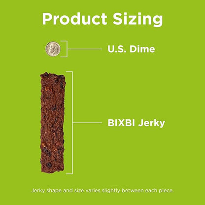 BIXBI Skin & Coat Support Chicken Jerky Dog Treats, 12 oz - USA Made Grain Free Dog Treats - Antioxidant Rich to Support Shiny, Full Bodied Coats - High in Protein, Whole Food Nutrition, No Fillers