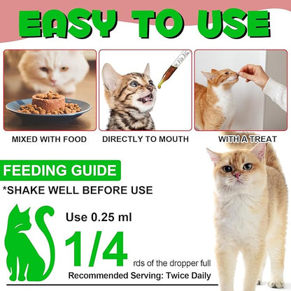 Feline Urinary Tract Health 2Pack, Cat UTI Remedy, Natural Herbal Supplement 4 fl oz, Supporting Regular Care for Urinary Health