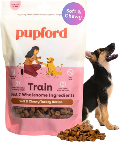 Pupford Soft & Chewy Training Treats for Dogs & Puppies (Turkey, 10 oz)