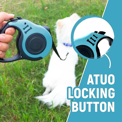 Retractable Dog Leash Automatic Telescopic Tractor Dog Tape, Pet Tape 10/16 FT Durable and Convenient, with Folding Bowl, Dispenser, Rubbish Bags, Suitable for Small and Medium Dogs