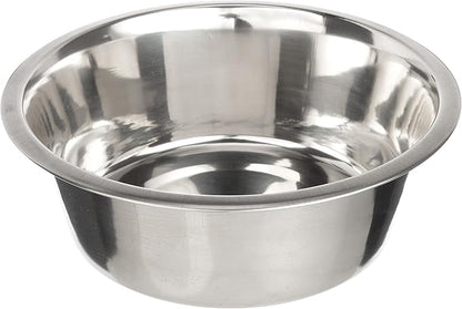 Neater Pet Brands 16 Cup (128 oz.) Stainless Steel Dog Bowls, 1 Single Large Dog Water Bowl or Food Bowl for Indoors or Outdoors, Metal Bowls for Large Breed, Dishwasher Safe Dish for Extra Big Dogs