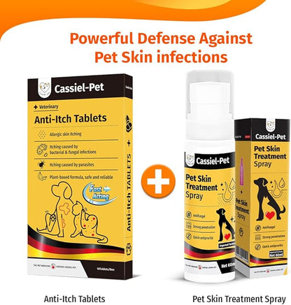 Dog Allergy Relief Chews - Dog Itch Relief - Relieves Rash, Heals Wounds, Soothes Inflammation, Treats Bites, Scratches, Cat Wound Care - 10 Chews