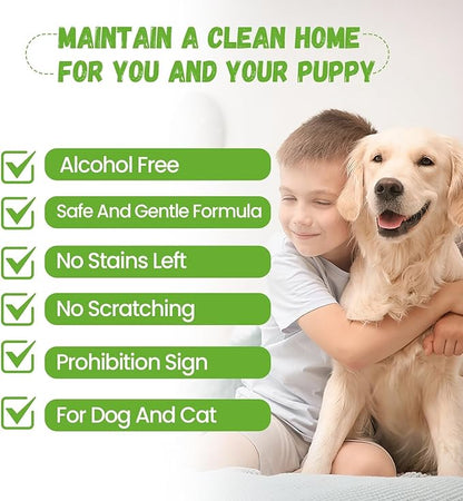No Chew Spray for Dogs, 200ML Bitter Apple Spray for Dogs Cats Anti Chewing Licking from Furniture, Shoes, Bandages, Dog Training & Behavior Aids Spray, Indoor & Outdoor Use 1 Pack