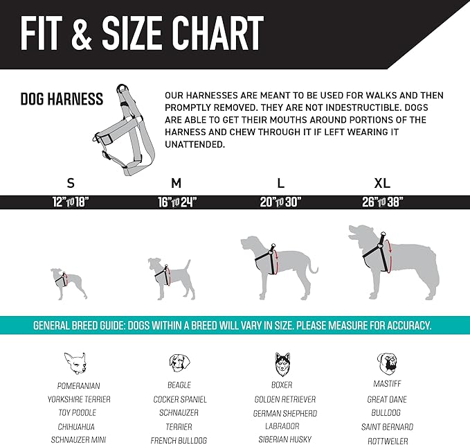Wolfgang Heavy Duty Adjustable Dog Harness, Pull-Tested for Walking & Training, WesternSky Print, Medium