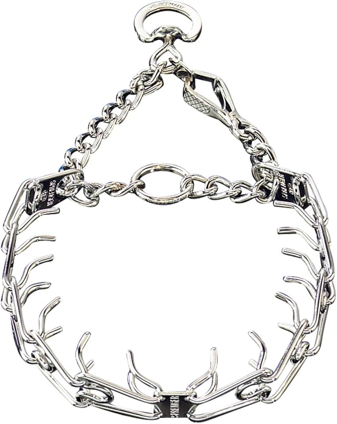 Herm Sprenger Pet Supply Imports Stainless Steel Training Collar with Quick Release Snap for Dogs, Small, 2.25mm, Fits Necks up to 14"