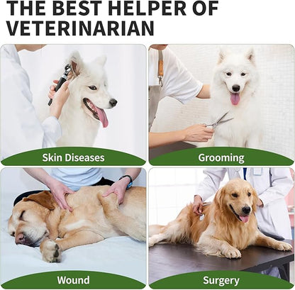 Soft Dog Cone Collar for Large Medium Dogs After Surgery, Adjustable Recovery Lightweight Elizabethan Collar for Dogs to Stop Licking (L)
