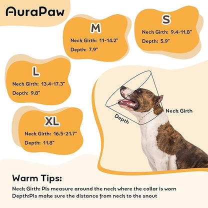 Dog Cone for Dogs After Surgery,Foldable Dog's Cone Collar,Adjustable E Collar Alternative to Stop Licking,Pet Cones for Dog & Cats,Doggy Surgery Collar,Dogs Recovery Collars & Cones,Brown,S