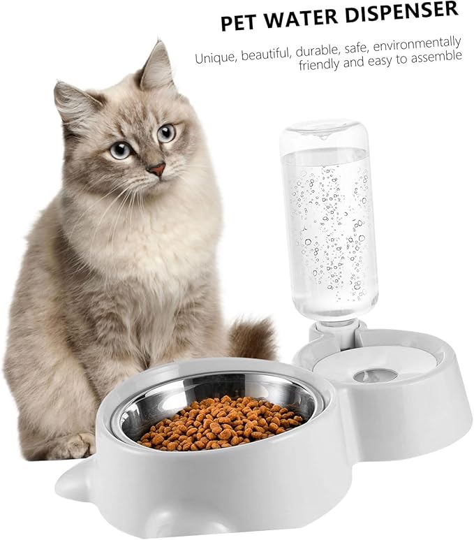 ORFOFE Stainless Steel Dog Bowl Insulated Automatic Water Dispenser Pet Feeder Pet Supplies