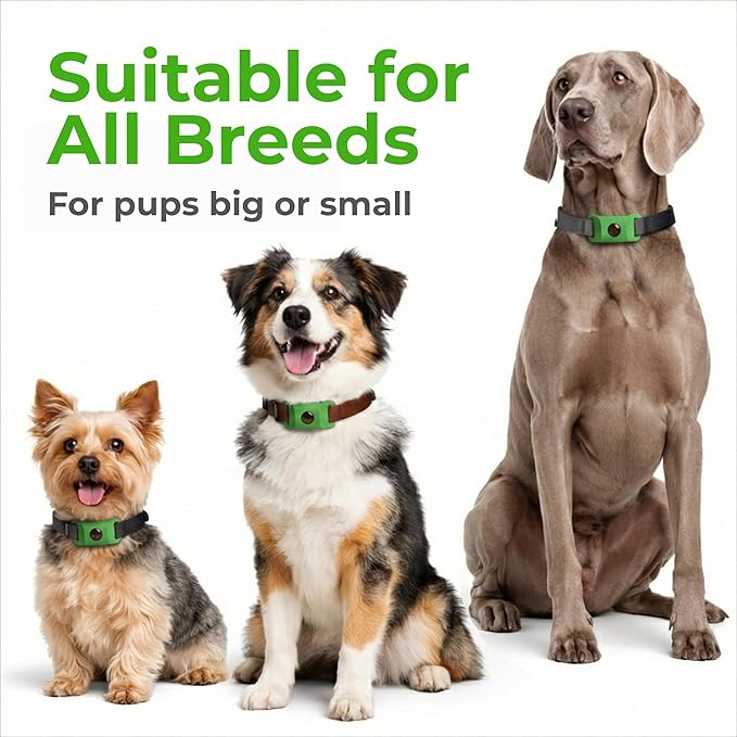 FurLife Red Dog Tag, Flea and Tick Prevention for Dogs - Waterproof Pendant for Collar, Safe for All Breeds