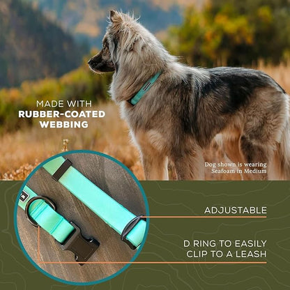Wilderdog Waterproof Dog Collar - Repels Water & Dirt - Small 11"-15" - Seafoam