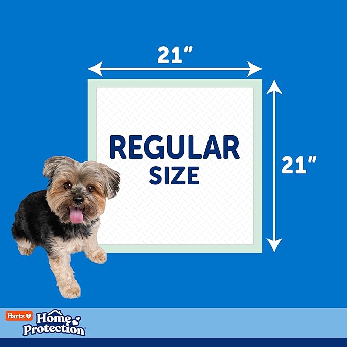 Hartz Home Protection Super Absorbent Odor Eliminating No Leaks Dog Pads, 50 Count