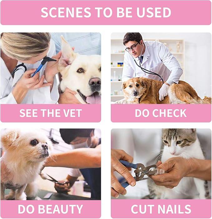 MCHY Inflatable Dog Cone,Adjustable Recovery Collar for Dogs After Surgery,Prevent from Biting & Scratching,Not Block Vision (Pink, XL-Neck 20''- 25'')