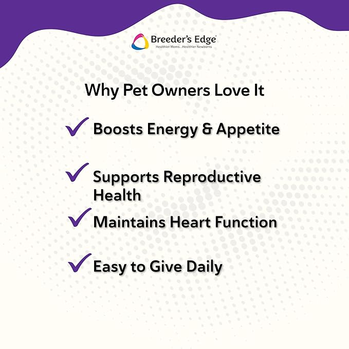 Breeder's Edge B Strong Liquid, Vitamin B for Dogs and Cats, Supports Canine and Feline Reproductive Health, Promotes Healthy Heat Cycles, Provides Energy, and Stimulates Appetite, 32 oz