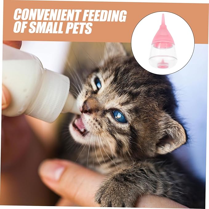 Toyvian Nursing Bottle for Puppy Feeding Bottle with Flow Nipples Easy to Lightweight Design for Kittens and Pets for Controlled Milk Feeding