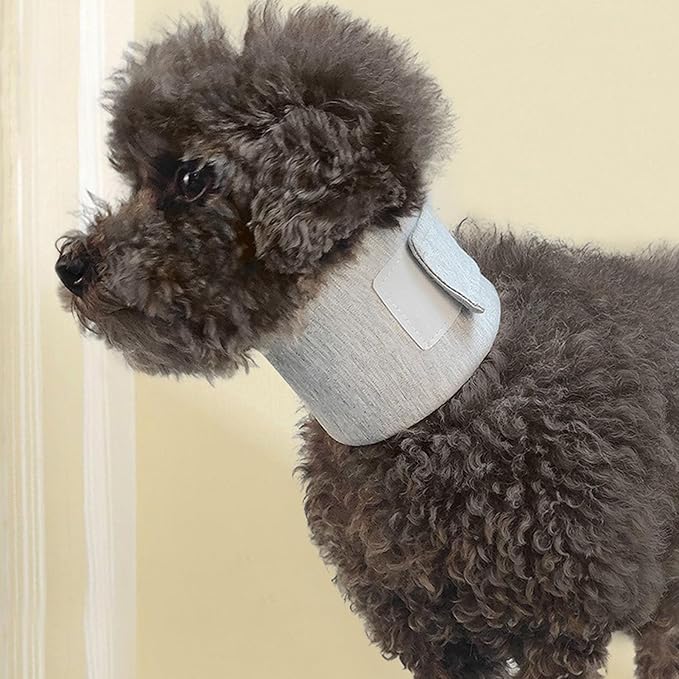 Haofy Dog Neck Support Collar Adjustable Prevent Licking Protective Pet Cervical Collar Neck Brace for Cats Post Surgery (M)
