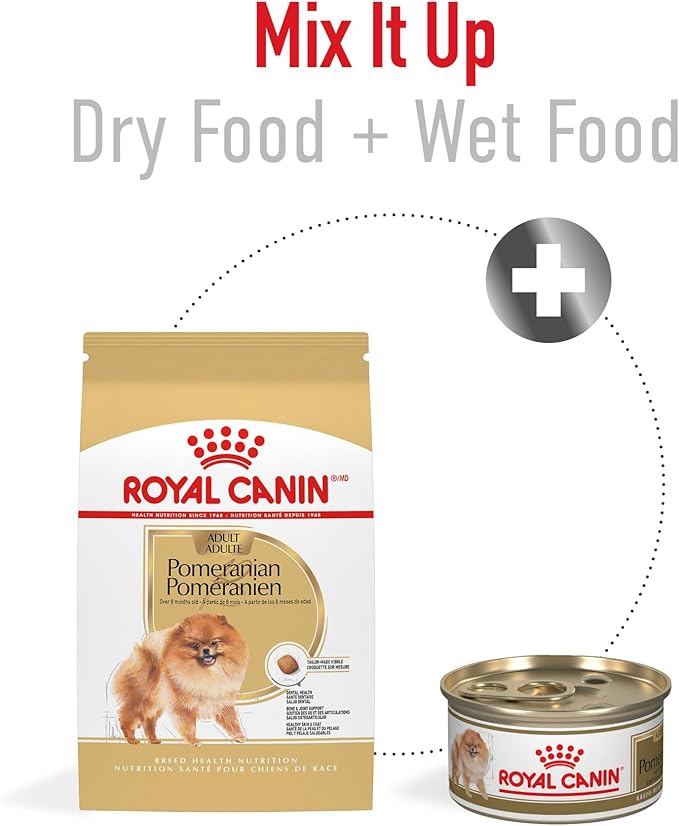 Royal Canin Breed Health Nutrition Pomeranian Adult Dry Dog Food, 10 lb Bag