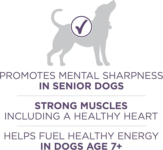 Purina ONE High Protein Dry Senior Dog Food Plus Vibrant Maturity Adult 7 Plus Formula - 16.5 Lb. Bag