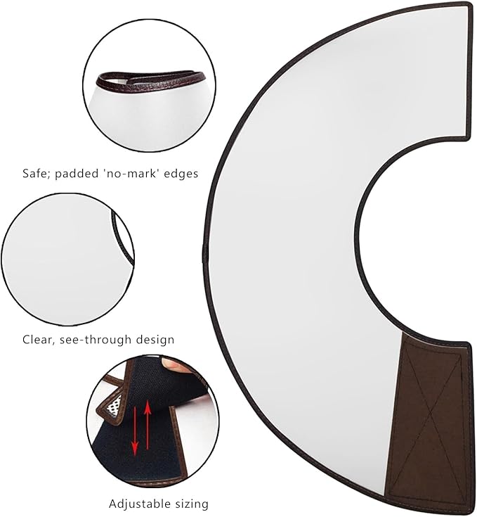 Adjustable Dog Elizabeth Collar - Latest Upgrade Pet Protective Cone With Soft Edge for Anti-Bite Lick, Surgery or Wound Healing (XXXL)