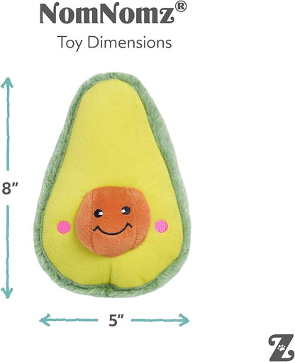 ZippyPaws NomNomz - Dog Squeaky Toys to Keep Them Busy, Funny Food Plush for Small & Medium Dogs, Cute Stuffed Puppy Toy, Pet Products, Gift for Dogs of All Breeds, Soft and Cuddly - Taco & Avocado