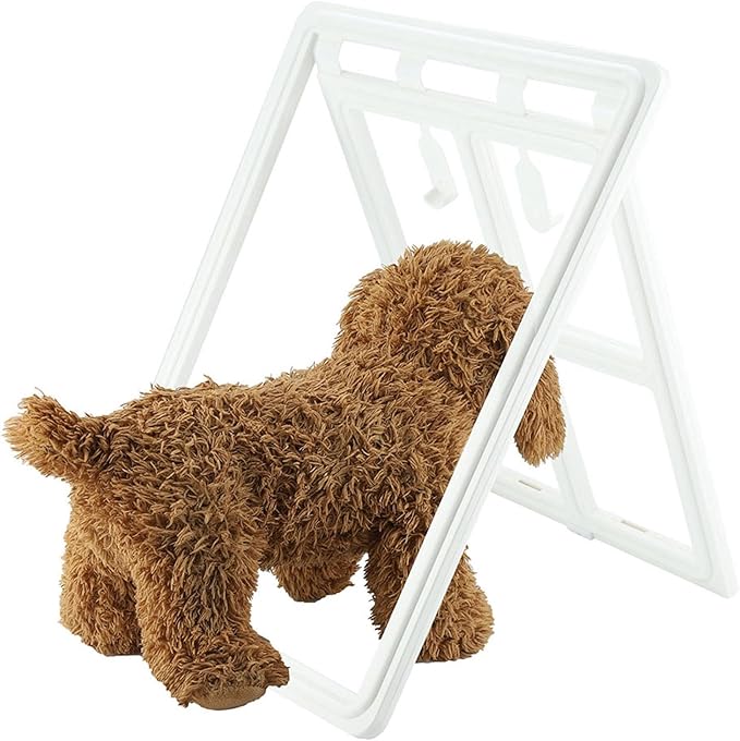 Pet Door, Sturdy Doggie Pet Door, Doggy Doggie Door, Screen Window Gate, Interior and Exterior Doors for Pet Lovers (XL Field Style)