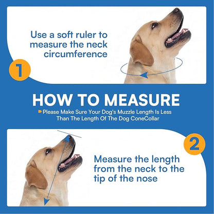 Queenmore Dog Cones for Small Dogs, Dog Cone Collar to Prevent Licking Wounds, Adjustable Comfy Cone for Dogs, Adjustable Elizabethan Collar for Pets, Watermelon S
