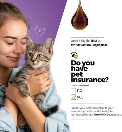 UroMAXX, Cat & Dog Urinary Tract Treatment, Bladder & Kidney Support for Dogs and Cats, Powerful Yet Gentle Pet Care, with Liquid Cranberry & Glucosamine, Chicken Flavor, 6 oz Bottle, 3 Pack