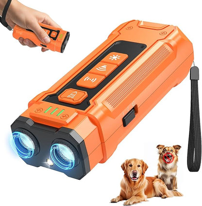Ultrasonic Dog Bark Deterrent Device - Sonic Dogs Whistle to Stop Barking All Size, Pet Gentle Anti-Barking Control silencer, 35ft Range Barks No More, Humane Behavior Training Indoor Outdoor