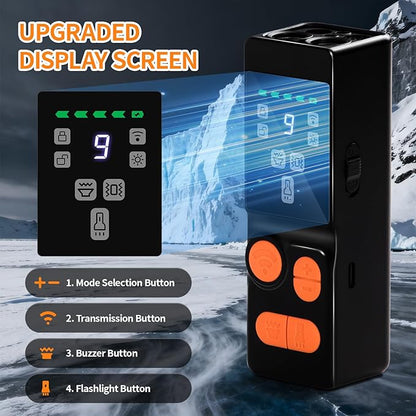 Dog Bark Deterrent Device, 4X Ultrasonic Dog Repeller with Powerful Flashlight, Human & Pet Safe, Effective Training & Deterrent Aid for Indoor/Outdoor Use
