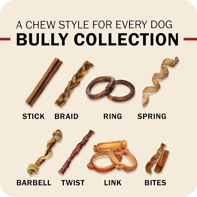Redbarn Pet Products 24" Bully Sticks for Dogs 25-Count