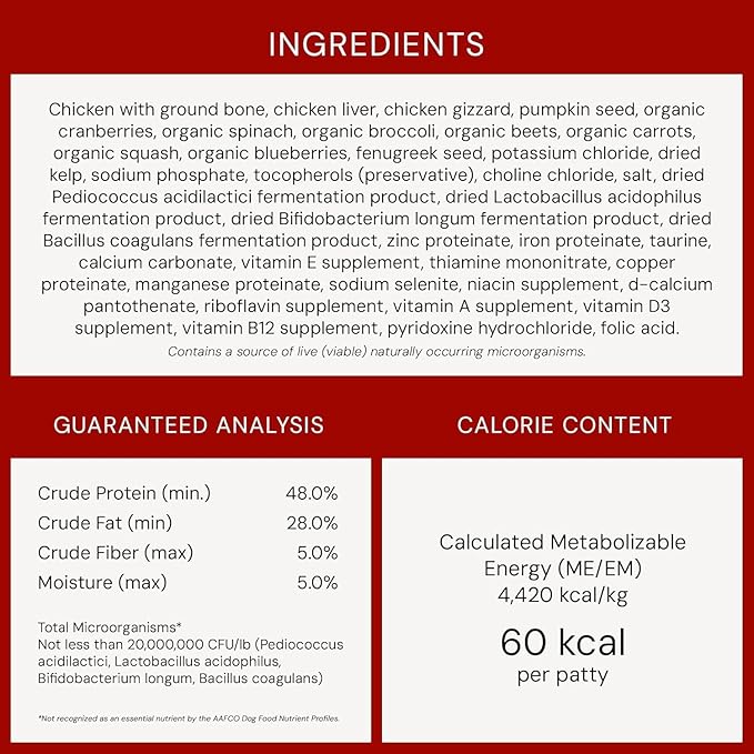 Stella & Chewy's Freeze-Dried Raw Dinner Patties - Chicken Recipe - High Protein Grain-Free Puppy & Dog Food - Perfect for Picky Eaters - 25 oz,(Pack of 2)