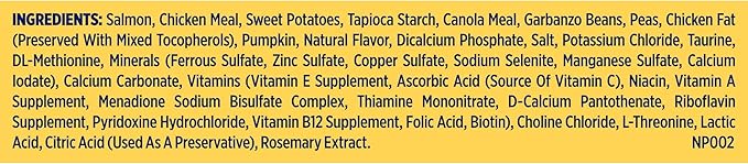 Nature's Recipe Grain Free Dry Dog Food, Salmon, Sweet Potato & Pumpkin Recipe, 34 lb. Bag