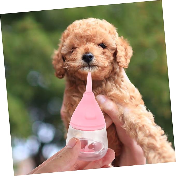 Happyyami Silicone Puppy Feeder Bottle Kitten Milk Feeder Cat Nursing Bottle Easy Cleaning Design